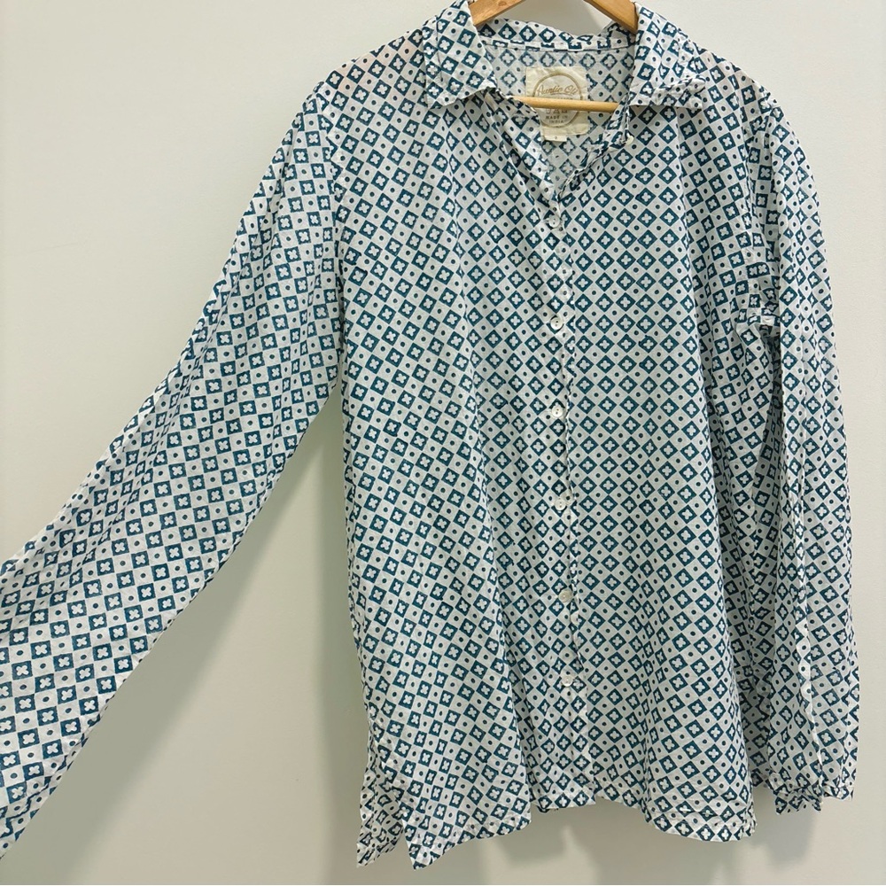 Auntie Oti Blue Button-Up Shirt